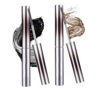 2 PCS Waterproof Fibre Mascara, Iron Wand Mascara Brown, Mascara Water-proof, Waterproof Tubing Mascara Brown, Instant Lash Lift Effect, Up To 24h Hold, Does Not Flake Off, Smudge Resistant