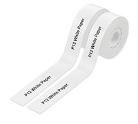 2 Pcs Waterproof Label Maker Tape, Thermal Label-Paper, Self-Adhesive Labels for Classification, DIY Name, Price, Shelf Life and Classification Labels (15mmx4m/Roll)