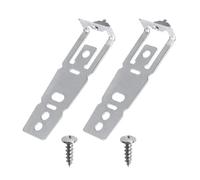 2 Pcs WD01X27759 Dishwasher Mounting Bracket, Compatible with GE & Hotpoint GDF/GDT Series, Rust Proof Metal Fixing Kit with Screws for Under Worktop Installation