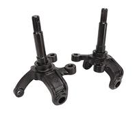 2 Pcs Wheel Stub Axle Strut Steering Knuckle Spindle, Brake Disc Wheel Axle Hub Flange for 110cc 150cc 200cc 250cc ATV Kart, Durable Metal Steering Strut Knuckle Spindle with Rigor