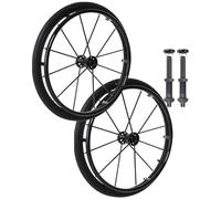 2 Pcs Wheelchair Rear Wheels 24" Pneumatic Rubber Tires, Quick Release Aluminum Hub With Bearing And Axle 1/2" Replacement Wheelchair Wheels, Manual WheelchairRear Wheel(Black)