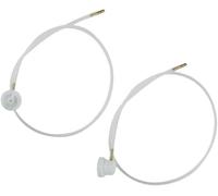 2 PCS White 360° Nozzle Extension Hose Universal Fit for Aerosol Cans, Body Repair Paint Sprayers Flexible, Easy to Install, Ideal for Hard-to-Reach Areas. Auto Repairs & Professional Use