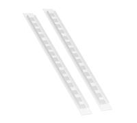 2 Pcs White Air Vent Grille Cover 600mm x 50mm Aluminum Alloy Kitchen Air Vent Cover Cupboard Vents 24 x 2 Inch Fridge Vent Louvred Wall Vent Grille Ventilation Cover