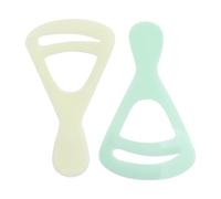 2 Pcs White and Green Plastic Eyebrow Shaping Template Thrush Card, DIY Drawing Guide Eyebrow Repair Card, Eyebrow Card Beauty Tool Eyebrow Color