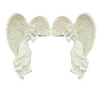 2-Pcs White Angel Styling Living Room Decor, Figurines Home Decor for Door Frame Decoration, Modern Style Door Frame Crafts Figurine Home Decorative Ornaments for Living Room, Bedroom, Office