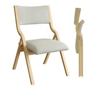 2 Pcs White Folding Chairs with Padded Seats, No Assembly Needed, Portable Outdoor Dining Chairs for Weddings, Parties, and Receptions
