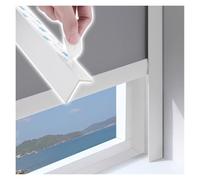 2 Pcs White Light Blockers for Blinds Edges, 35 55 85 115 165 155 175 Cm Light Gap Blockers for Curtains, No Drill, Sleeping Window Light Blocker for Bedroom Nursery(2 pcs L-Shaped,140cm)