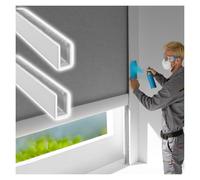 2 Pcs White Light Blockers for Blinds Edges, 35 55 85 115 165 155 175 Cm Light Gap Blockers for Curtains, No Drill, Sleeping Window Light Blocker for Bedroom Nursery(2 pcs U-Shaped,170cm)