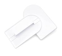 2 Pcs White Plastic Fondant Icing Smoother Polisher Icing Scraper Paddle Tool for Cake Decoration Sculpting and Modeling Tools Decorating Tools