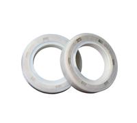 2 Pcs White TC Skeleton Oil Seal, 19mm OD 10mm ID 4mm Height, Rubber Skeleton Oil Seal