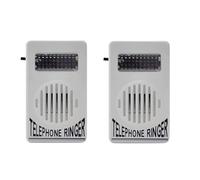 2 Pcs White Telephone Ringer Amplifier Bell Extra-Loud Telephone/Phone Ringer Use Safety Small in Size and Light in Weight,Landline Phones,Telephones and Accessories,Office Electronics