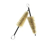 2 Pcs Wind Instrument Mouthpiece Maintainance Brush Brown Natural Mane Brush For Clarinet Accessories