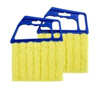 2 Pcs Window Blind Cleaner Duster Tool 7 Finger Microfiber Washable Mini Blinds Dusters for Cleaning Dust Remova for Window Air Conditioner Vent Fans Venetian Shades Wood Blinds Dust Dirt