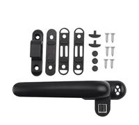 2 Pcs Window Handles,Universal Replacement Right/Left Hand Aluminum Alloy Window Handles for Double Glazing Switch Window Door Security,Black