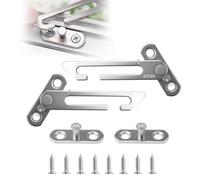 2 PCS Window Restrictors Locks,Stainless Steel Child Security Restrictor Hook with Screws Left Right Handed Easy Install Child Lock Restrictor Catch Safety Catch for Home,School,Kindergarten
