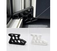 2 PCS - Window Stopper Wedge Lock for Balcony, French, Patio Door - Heavy Duty Non-Slip (White)
