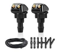 2 Pcs Windshield Washer Nozzle Kit for Dacia Duster 2017-2022, Universal Windshield Spray Wiper Spray Washer Jet with 6 Water Pipe Joint,1m Water hose+2 Spray nozzles+6 Hose Connectors