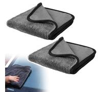 2 Pcs Wipe Bathroom Drying Cloth,Window Cleaning Shower Glass Cloths Microfibre Shiny Wipes Towel,Magic Super Absorbent Towelogy Best Clean,Streak-Free Microfiber Towels for Bath Kitchen(40 * 40cm)