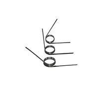 2 Pcs Wire Diameter .5 Mm 65Mn Steel Small V Shaped Coil Torsion Spring 60 90 120 180 Degree Length: 7.5mm(3 laps )(20mm,2.5mm(180 degrees))