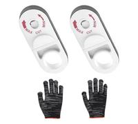 2 Pcs Wire Strippers Electrical, Cable Stripper Tool, Fits Copper and Multiple Cables 0.3-1.28cm, Diameter Stripper for Rotate One Circle for Home and Repair Use