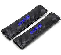 2 pcs with Car Logo Seat Belt Pads Cover for Mazda MX-5, Safety Protection Cushion Shoulder Pad Soft Comfort Auto Interior Styling Accessories