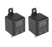 2 Pcs WM686 4 Terminal DC 24V 200A Relay Truck Van Motorcycle Boat Multi Purpose Automotive Relay Heavy Duty Standard Relay for Car Motor, Auto GM Replacement Accessories