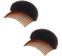 2 Pcs Women's Hair Styling Accessories - Soft Foam Hair Inserts, Bump Up Pads, Clip Bun Maker and Braid Tool Clips and Barrettes Hair Accessories