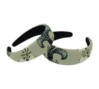 2 PCS Womens Headbands, Velvet Padded Headbands, Vintage Abstract Iris Pattern Wide Hair Band Hoops for Girls, Vintage Thick Hair Bands