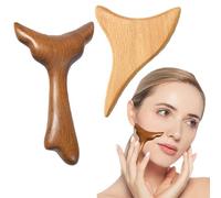2 Pcs Wood Gua sha Lymphatic Drainage Massager, Large Beech Massage Board, Drainage Body Gua Sha for Anti Cellulite and Relieve Muscle Fatigue, Body Gua Sha Paddle