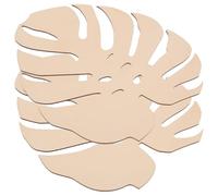 2 Pcs Wood Leaf Cutouts for Hanging, Blank Wooden Leaves | Unfinished Wood Shapes, Can be Painted, Khaki Woodcraft Piece for Party Use and Creative Handcrafts
