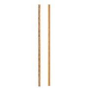 2 Pcs Wooden Broom Handles | 1 Screw Thread & 1 Plain Wood Stick | Broom Handle Replacement for Brooms, Mops & Brushes | Long Wooden Cleaning Tool Handles, Durable Replacement Sticks