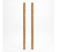 2 Pcs Wooden Broom Sticks with Screw Thread | Wood Broom Handle Replacement | Long Wooden Handle for Brooms, Mops, Brushes & Cleaning Tools | Durable Replacement Handle