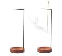 2 Pcs Wooden Incense Holder for Sticks, Metal Upside Down Incense Stick Holders Ash CatchersIncense Sticks HoldersIncense Burner Holder for Spa Home Tea Room Meditation Yoga Decorations