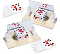 2 Pcs Wooden Mirror Cube Puzzle Game, Spatial Thinking and Pattern Matching Logic Puzzle, Educational Board Game Toy for Kids and Adults