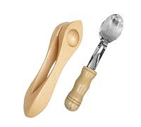 2 Pcs Wooden Musical Spoons, Stainless Steel Musical Spoons Folk Percussion Instrument, Music Spoon Instrument, Traditional Percussion Spoons Hand Percussion for Party Festival Holiday