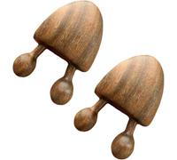 2 Pcs Wooden Natural Sandalwood Scraping Massage Tool Facial Eye Massage Tool Acupuncture Stick Massager Relaxing Therapy Manual Back Massagers Massage Tools