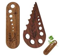 2 PCS Wooden Vegetable Leaf Separator, Herb Stripper Vegetable Separator, Kitchen and Home Gadgets Fun Kitchen Gadgets Gifts for The Kitchens Suitable for Home Use