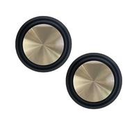 2 Pcs Woofer Speaker Passive Radiator 3.54" Rubber Edge Diaphragm Auxiliary Reinforced Bass Vibrating Film