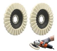 2 PCS Wool Felt Flap Polishing Disc, Polishing Wheel, Ideal for DIY Enthusiasts and Small scale Craftsmen in Home Workshops or Small scale Industrial Settings