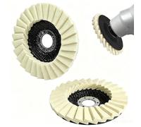 2 PCS Wool Felt Polishing Discs, 4.53in/115mm Polishing Wheel | Easy Installation Felt Flap Disc for Metal Marble Stone Furniture Mirror Finish Car Wax Pad