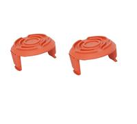 2 PCS Worx Trimmer Spool Cover WA0004/WA0010 Replacement - Durable Plastic Spool Cap Compatible with WG150E/WG154E/WG155E/WG160E/WG163E/WG169E Grass Trimmers