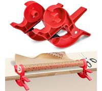2 Pcs Wrapping Paper Cutter, Tape Dispenser for Gift Wrapping, Gift Wrap Cutter, Wrapping Paper Holder Table Clamp, Rapid Wrapper Tabletop Gift Wrapping Tool for Birthdays Christmas Gifts Packaging
