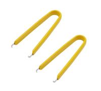 2 PCS Yellow IC Chip Extractor U Shape Puller Extractor Stainless Steel Motherboard Component Removing Tool