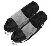 2 Pcs Yoga Mat Organizer Thickened Oxford Cloth Drawstring Backpack | Breathable Mesh Pocket, Single Shoulder Style, Black Finish, the Go Use and Occasions