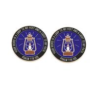 2 Pcs Your Word is a Lamp to My Feet and a Light to My Path Psalm 119:105 Enamel Pins, Catholic Christian Bible Classic Quotes Lapel Pins, Inspirational Motivational Men and Women Metal Alloy Badges