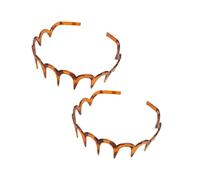2 Pcs Zig Zag Headband,U Shape Fashion Tooth Hair Comb Headband Zigzag Headband,Women'S Adjustable Tooth Headbands,Fashionable Ladies Teeth Headband,Non-Slip Hair Accessories,for Women,Teens,and Girls
