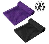 2 PcsAfrican Net Sponge, African Exfoliating Net Sponges, African Wash Nets with Knots, Long Bath Net Sponge for Bath Shower Body Scrubber Skin Back Scrubber, Deep Cleansing(29.5 x 11.8 Inch)