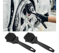 2 PcsCar Wheel Cleaning Brush, 20.5cm Car Wheel Brushes for Cleaning Tires, Car Detailing Brushes, Multifunction Alloy Wheel Brush for Tires, Rims, Motorcycles, Bicycles, Boats, Autos, Cars, Home