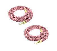 2 PcsRope withVelvet Queue Control Cord 4.9ft Crowd ControlPremium il & Divider for Event ment Waiting Line Soluts