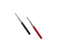 2 PcsTelescopic Teachers Pointer Stick, Extendable Teaching Pointer, Whiteboard Pointer with Felt Head for Teachers, Guides, Coach, Extends to 39''（Red and Black）